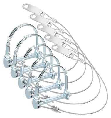 Productafbeelding van 5 stuks koppelingspinnen voor aanhangers met snelspanring (1/4 inch x 1-15/16 inch)