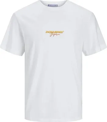 Produktbild von Jack & Jones Aruba Puff Branding Kurzarm-t-shirt Weiß XL Herren Weiß XL