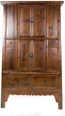 Produktbild von Fine Asianliving Antiker Chinesischer Schrank Groß B119xT64xH207cm Chinesischer Schrank Chinesischer Hochzeitsschrank Orientalische Möbel Asiatische