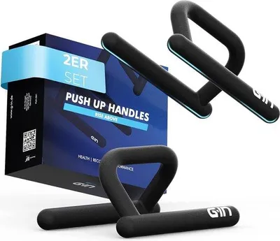 Image de Supports pour appuis renversés, lot de 2, en métal, avec revêtement antidérapant, pour la gymnastique suédoise et le fitness.