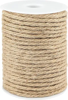 Immagine prodotto di Corda di canapa spessa 6 mm - 30 m - corda di iuta naturale - corda per il fai da te - tiragraffi - giardinaggio - legatura - decorazioni artigianali