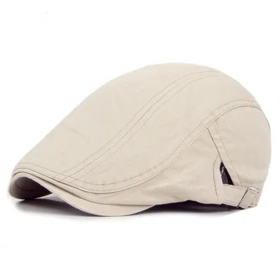Produktbild von Herren Retro Casual Ivy Hat Sommer Winter Golf Newsboy Driving Cabbie Flat Cap-Beige**