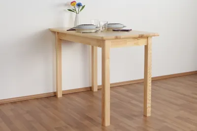 Produktbild von Holztisch Tisch 60x110 cm Kiefer massiv, Farbe: Natur