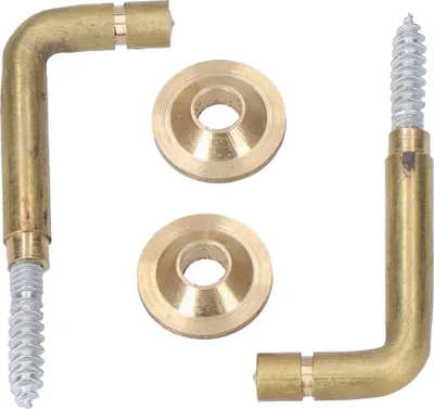 Immagine prodotto di 10 ganci in ottone da 30 mm per il sollevamento della tenda