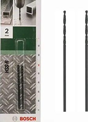 Produktbild von Bosch 2 609 255 002, Bohrer, 2 mm, 49 mm, Metall, Kunststoff, Edelstahl, 2,4 cm, 2 mm