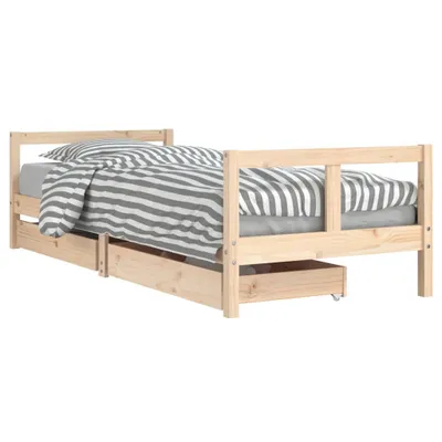 Obrázek produktu pro vidaXL Dětská postýlka se zásuvkami 80x200 cm borovicový masiv