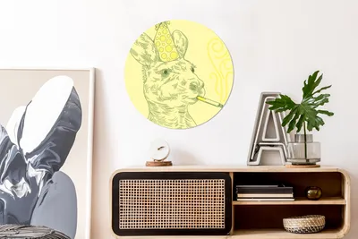 Produktbild von MuchoWow® - Wand Kreis - Das Schlafzimmer - Die Bilder - Wandmalerei - Kunst für das Haus - das Plastik