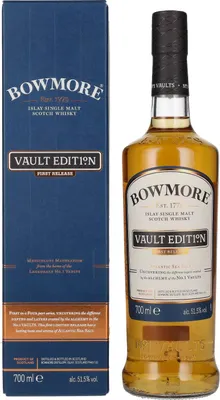 Produktbild von Bowmore Vault Edition First Release Islay Single Malt Scotch Whisky in Geschenkpackung | 51,5 % vol | 0,7 l