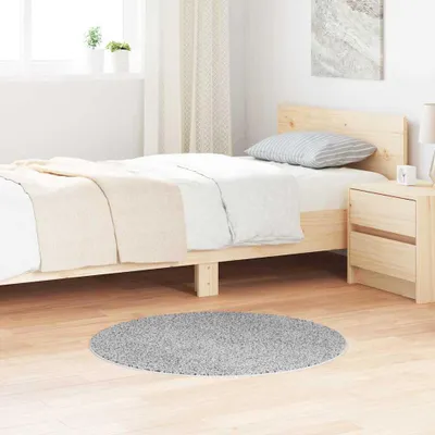 Produktbild von Anti-Rutsch Shaggy Teppich Grau 90 x 90 cm PP