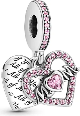 Produktbild von Pandora Herz & Mum Charm-Anhänger aus Sterling Silber mit Zirkonia