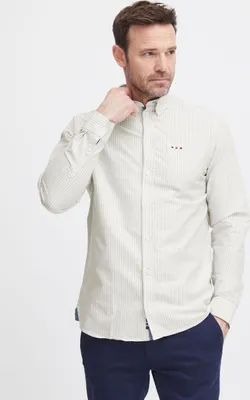 Produktbild von FQ1924 FQSteven Herren Langarmhemd Hemd Herrenhemd Hemdkragen 100% Baumwolle regular fit