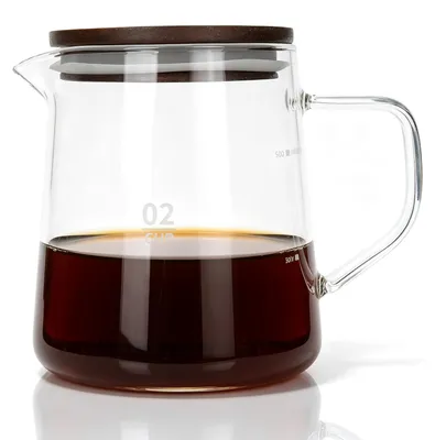 Glaskanne Kaffee 0,74 l durchsichtig mit Deckel