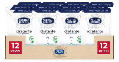 Produktbild von Neutro Roberts Ecopouch Flüssigseife, feuchtigkeitsspendend, 400 ml, 12 Stück