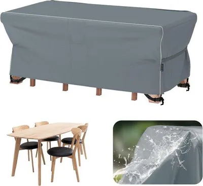Obrázek produktu pro Větruodolný a voděodolný obal na zahradní nábytek s reflexními pruhy, 170 x 95 x 74 cm