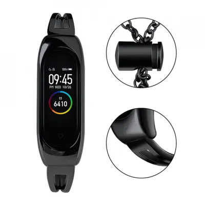 Zdjęcie produktu dla Metalowa opaska na rękę Xiaomi Mi Band 6 / 5 / 4 / 3 czarna