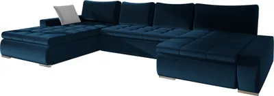 Produktbild von MIRJAN24 Ecksofa Caro, U-Form mit Bettkasten und Schlaffunktion, Wohnzimmer Couchgarnitur (Kronos 09 + Paros 05)