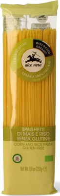 MAKARON (KUKURYDZIANO - RYŻOWY) SPAGHETTI BEZGLUTENOWY BIO 250 g - ALCE NERO