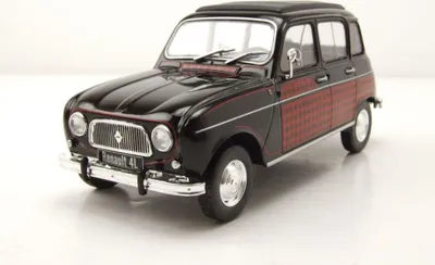 Produktbild von Whitebox 124151 Renault 4L R4 Parisienne 1964 schwarz rot 1:24