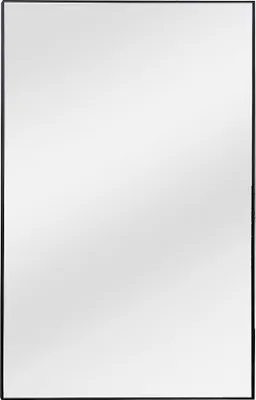 Produktbild von Großer rechteckiger Spiegel aus Aluminium L. 120 x H. 190 cm - Schwarz - MYRA