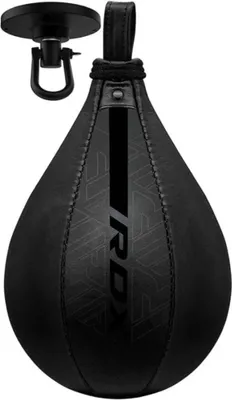 Zdjęcie produktu dla Zestaw skórzanych piłek bokserskich RDX Maya Hide, wisząca piłka Speedball z uchwytem, worek bokserski Punching Ball Speed Bag, sprzęt do treningu bokserskiego Speed Ball Gym Fitness