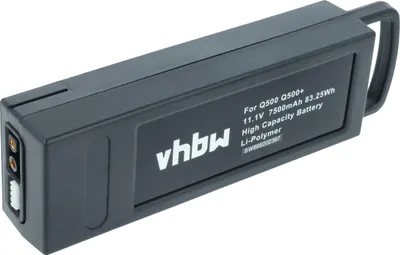 Produktbild von vhbw Akku kompatibel mit Yuneec Q500, Q500 4K, Q500+, Q500+ Pro, Q500+ Typhoon Drohne Multicopter Quadrocopter (7500 mAh, 11,1 V, Li-Polymer)