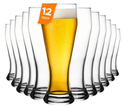Produktbild von Pasabahce Weizenbeer/Pils Bierglas 42126, 520 ml, 12er SET