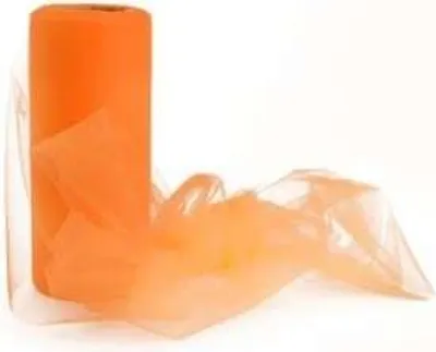 Produktbild von Dekotüll 15cm x 25m, 1 Stück, orange