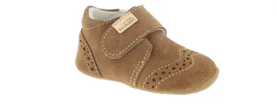 Produktbild von Living Kitzbühel Babyklettschuh Velourleder Chestnut Veloursleder Größe: 22 Normal