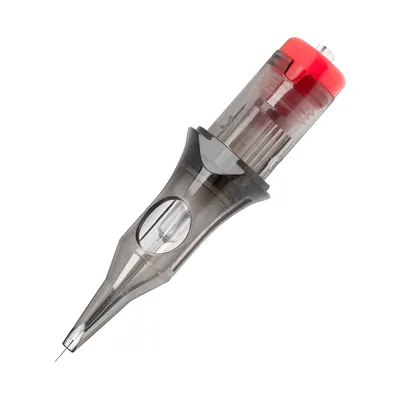 Imagen del producto de Cartuchos para tatuajes, modelo V2 - 0.35, aguja 1RL, punta larga, 10 unidades.