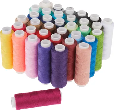 Produktbild von VBS Nähgarn-Set, 36-tlg. bunt, à 100m, Polyester