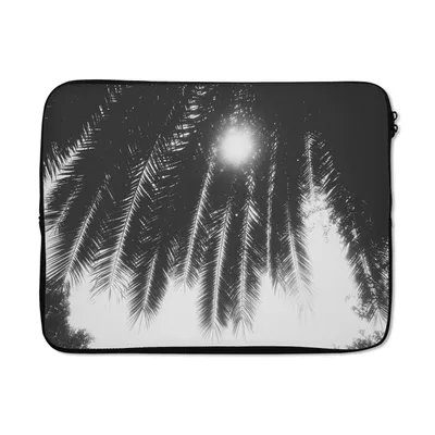 Produktbild von MuchoWow® Laptop Hülle 15 Zoll Palmenblätter - Tropisch - Sonne - Palme Laptoptasche - Laptoptasche - Sleeve - Rundum-Schutz