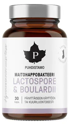 Zdjęcie produktu dla Bakterie kwasu mlekowego Boulardii 30 kapsuek (probiotyki LactoSpore i Lynside)