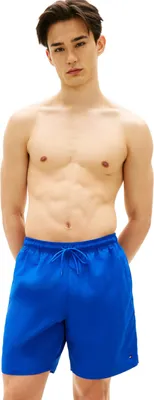 Imagen del producto de Pantalones de baño para hombre Tommy Hilfiger, modelo largo, con cordón ajustable y logo, color azul (azul real), talla XX