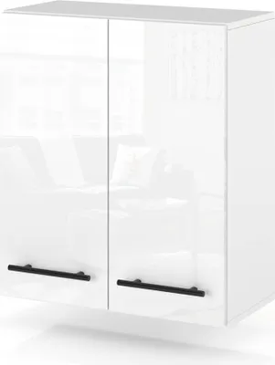 Zdjęcie produktu dla Szafka Kuchenna Wisząca Modułowa Nowoczesna 60Cm Spremium Biały Połysk