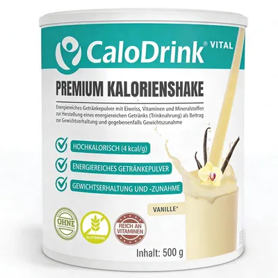 Produktbild von CaloDrink VITAL Trinknahrung hochkalorisch Vanille, Astronautennahrung 500g