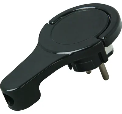 Produktbild von KOPP Schutzkontakt-Winkelstecker 172005030, extraflach, schwarz