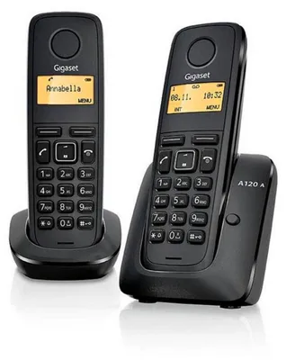 Image de Téléphone sans fil Gigaset A170 Duo Noir