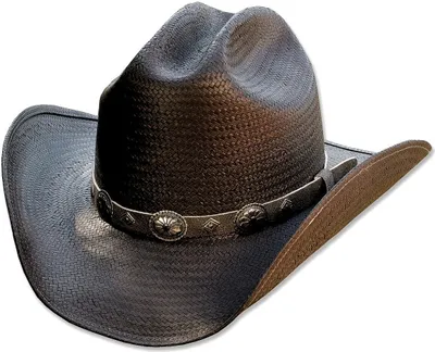 Produktbild von Westernhut Cowboy Biker Strohhut »BRONX« Schwarz