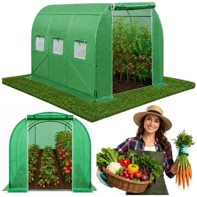 Produktbild von Folientunnel Gewächshaus 3,5 x 2 x 2 m, 7 m²
