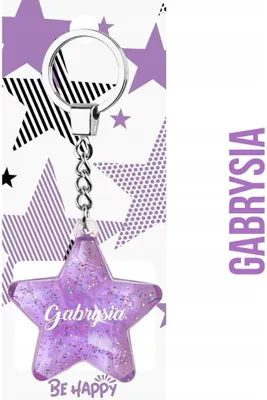 Produktbild von Schlüsselanhänger „Gabrysia-Stern“ – Be-Happy Gifts