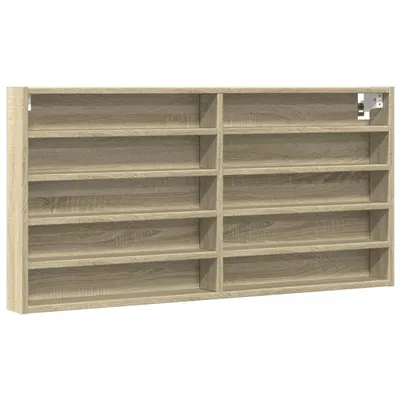 Obrázek produktu pro Vitrína dub sonoma 100 x 8,5 x 50 cm kompozitní dřevo