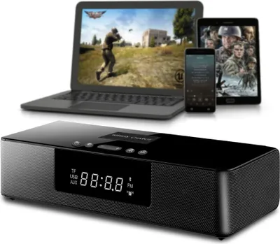 Produktbild von Drahtlose Heimkino-Soundbar-Musik Stereo-Lautsprecher TF U-Uhr PC LCD-Bildschirm Bluetooth-Lautsprechersäule