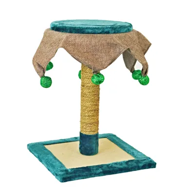 Obrázok produktu pre Akinu NATURAL Škrabadlo s loptičkami a morskou trávou pre mačky 36 x 36 x 49