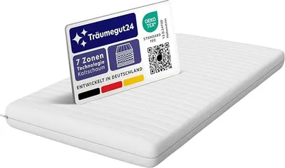 Productafbeelding van - AquaFlex 7-zone matras | H2 & H3 | Ergonomisch koudschuimmatras | (160x200 cm, H2 & H3, 11 cm)