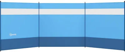 Produktbild von Outsunny Windschutz faltbar Camping Sichtschutz mit Seilen Windfang Zaun