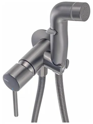 Produktbild von Avapax | Bidetarmatur - Gun Metal - 1200 Mm Schlauch - Einhebel - Unterputzmontage