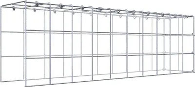 Produktbild von Anbaugabione Typ 4 100 cm x 30 cm x 20 cm (L x H x T), Maschenweite 10 cm x 10 cm, C-Ring