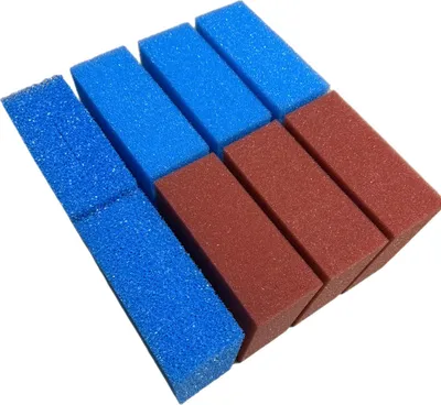 Produktbild von KH Ersatzschwamm Set für Oase Screenmatic 60000 Teichfilter 2 x grob blau 3 x mittel 3 x fein rot passt auch fuer Oase