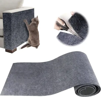 Produktbild von Selbstklebend Katzenkratzmatte 40x200cm,DIY Kratzbretter Katze, Kratzteppich,Kratzmatte Sofa, Katzen Möbel Schutz, Schneidbar, Kratzmatte Katze Wand