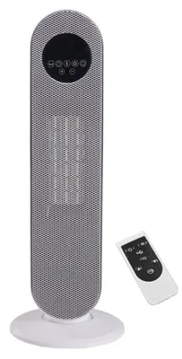 Produktbild von JUNG DAY22 Keramik Heizlüfter Energiesparend leise mit Fernbedienung schwarz/weiß, Heizgerät elektrisch 2000 W, mobile Elektroheizung, Räume bis 30qm